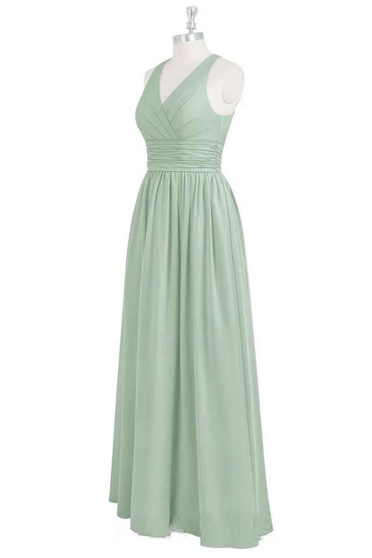 Cutout Back Long Bridesmaid Dress