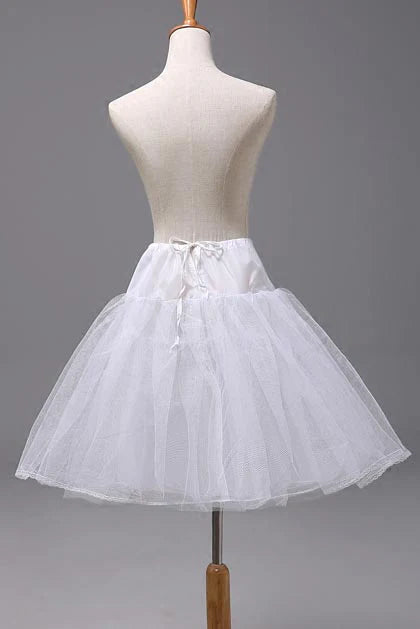 Women Girl Short Petticoat Two Layers Boneless Short Under Skirt  Flower Girl Dress Petticoat