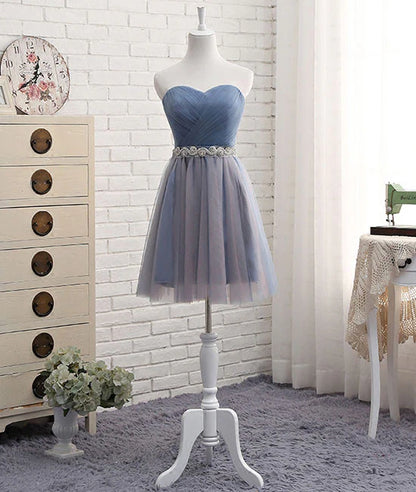 A Line Tulle Long Prom Dress With Sash  Formal Dress Evening Dress Bridesmaid Dress