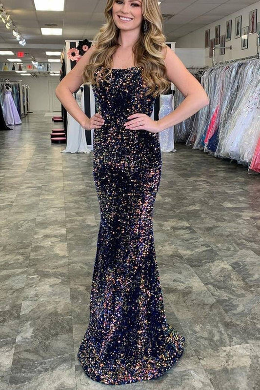 Glitter Mermaid  Sequins Long Formal Dress