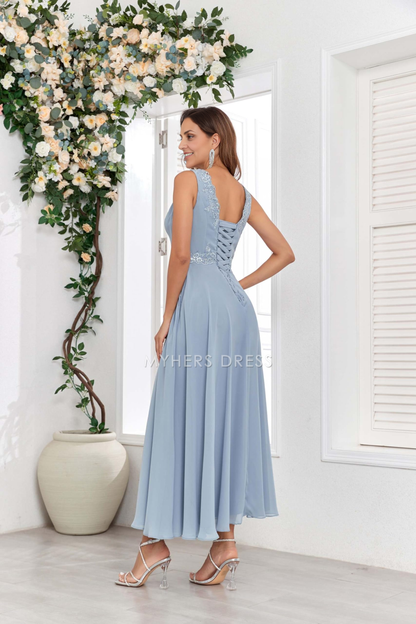 My Hers New Product Mother of The Bride Dress 2 Pieces with Jacket Sequins Lace Fashion Chiffon Wedding Guests Dresses