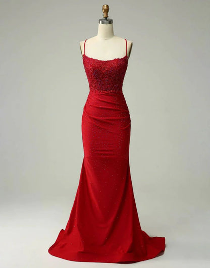 Backless Long Tight Prom Dress