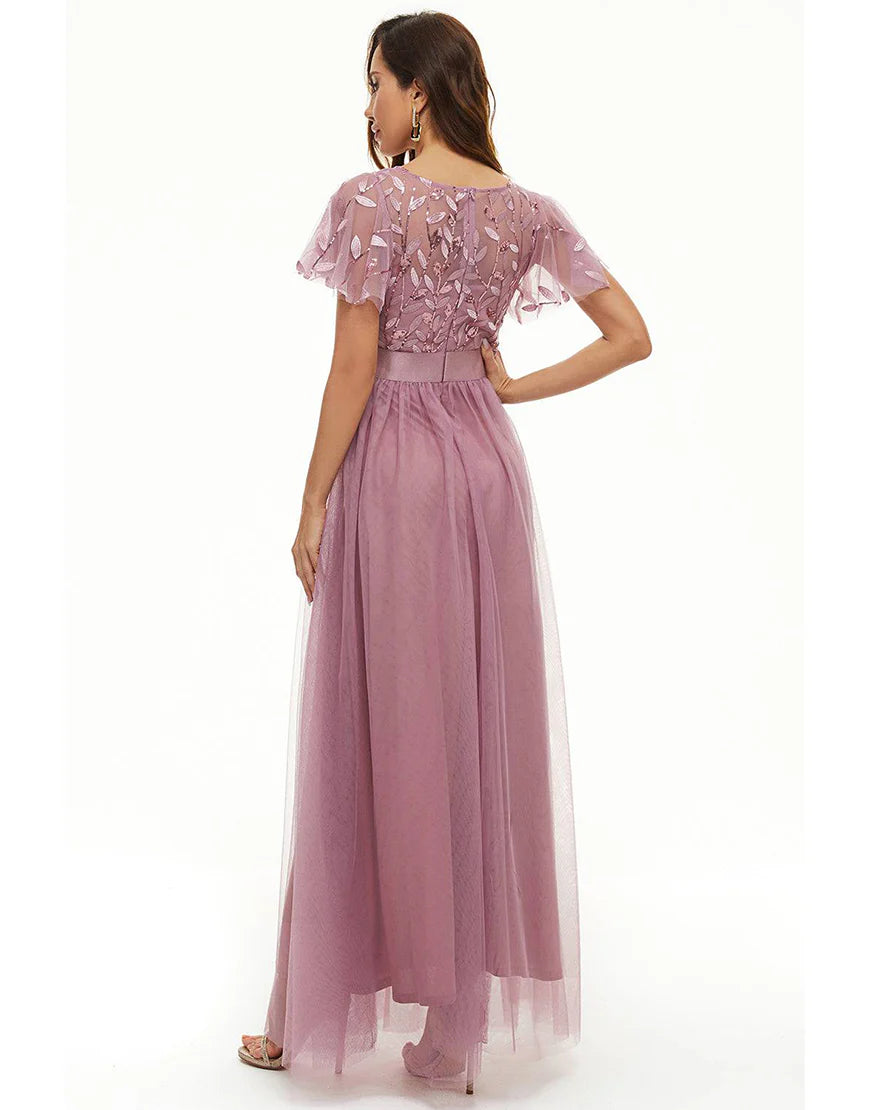 Sequins Tulle Mother of Bride Dress