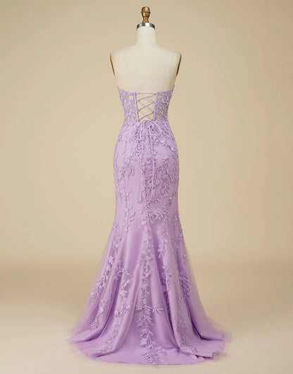 Sheath Sweetheart Prom Dress with Appliques