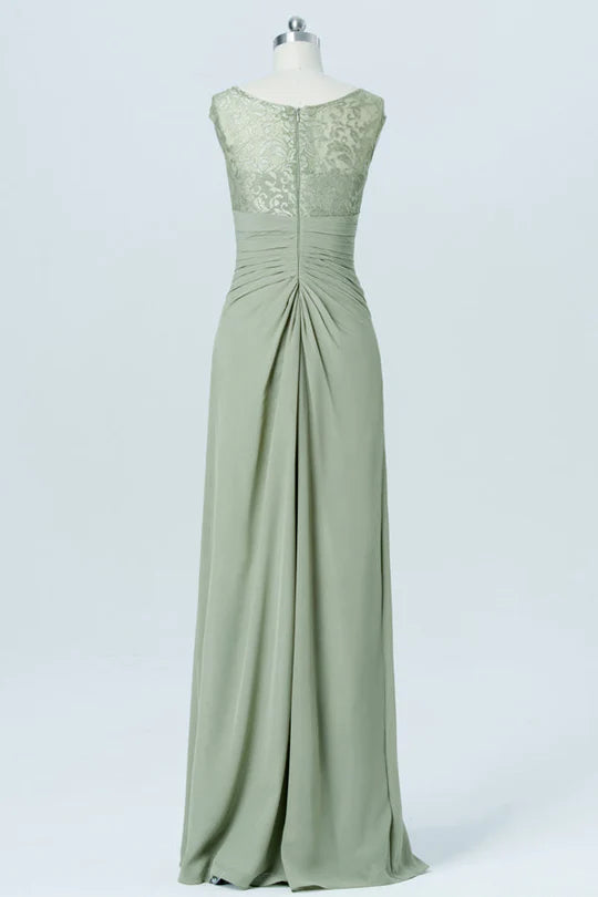 Asymmetrical Embroidered Bridesmaid Dress