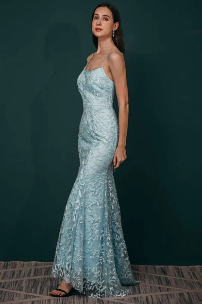 Applique Lace Mermaid Dress