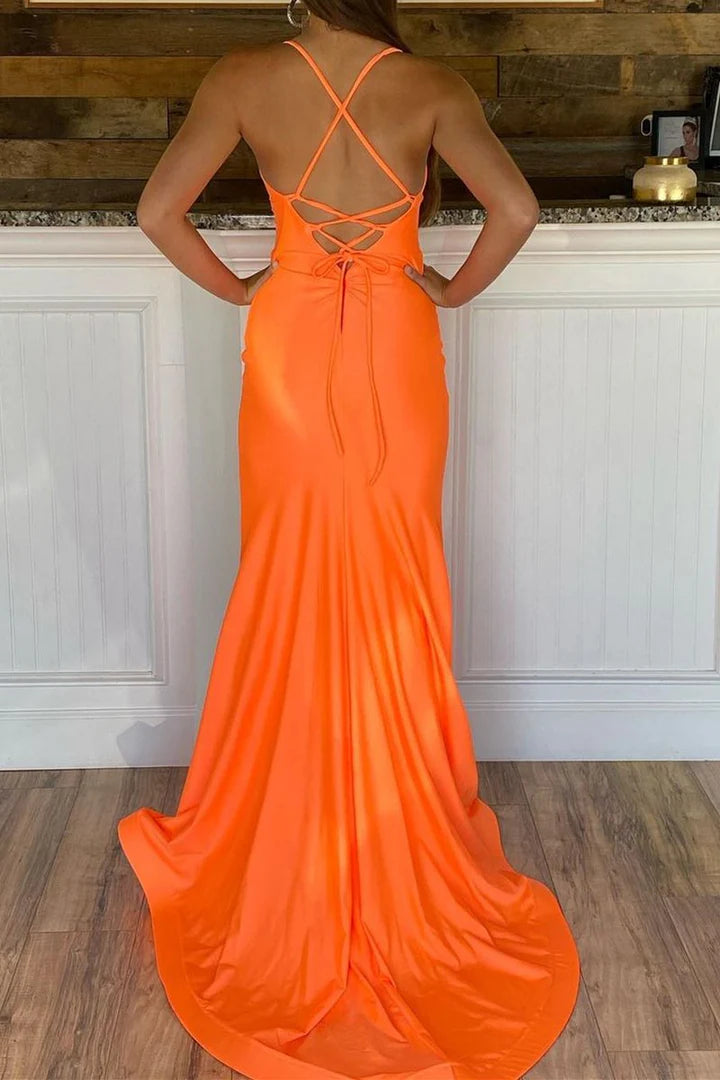 Simple  Mermaid Long Formal Dress
