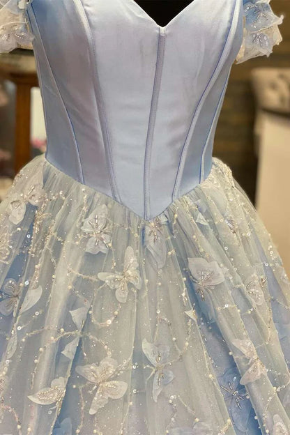 Sweetheart Off-the-Shoulder A-line Prom Dress