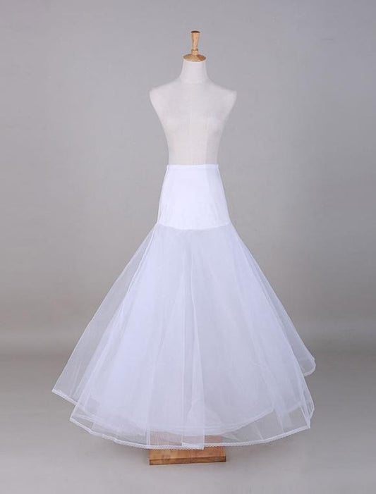 Wedding Bridal Under Skirt White Tulle  Slip Wedding Petticoat