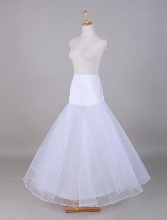 Wedding Bridal Under Skirt White Tulle  Slip Wedding Petticoat