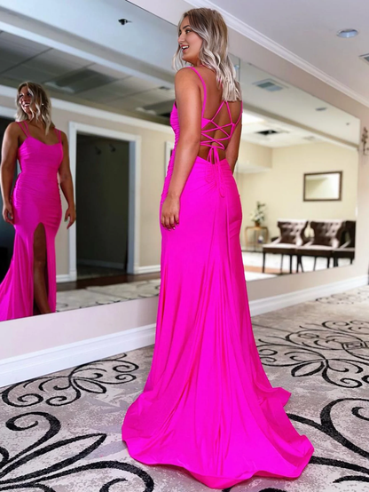 Formal Wear Dresses Wedding Guest Dresses Mermaid Spaghetti Straps Backless Prom Dress Sexy Charming Evening Dress