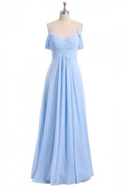 Off-the-Shoulder Sweetheart Bridesmaid Dress