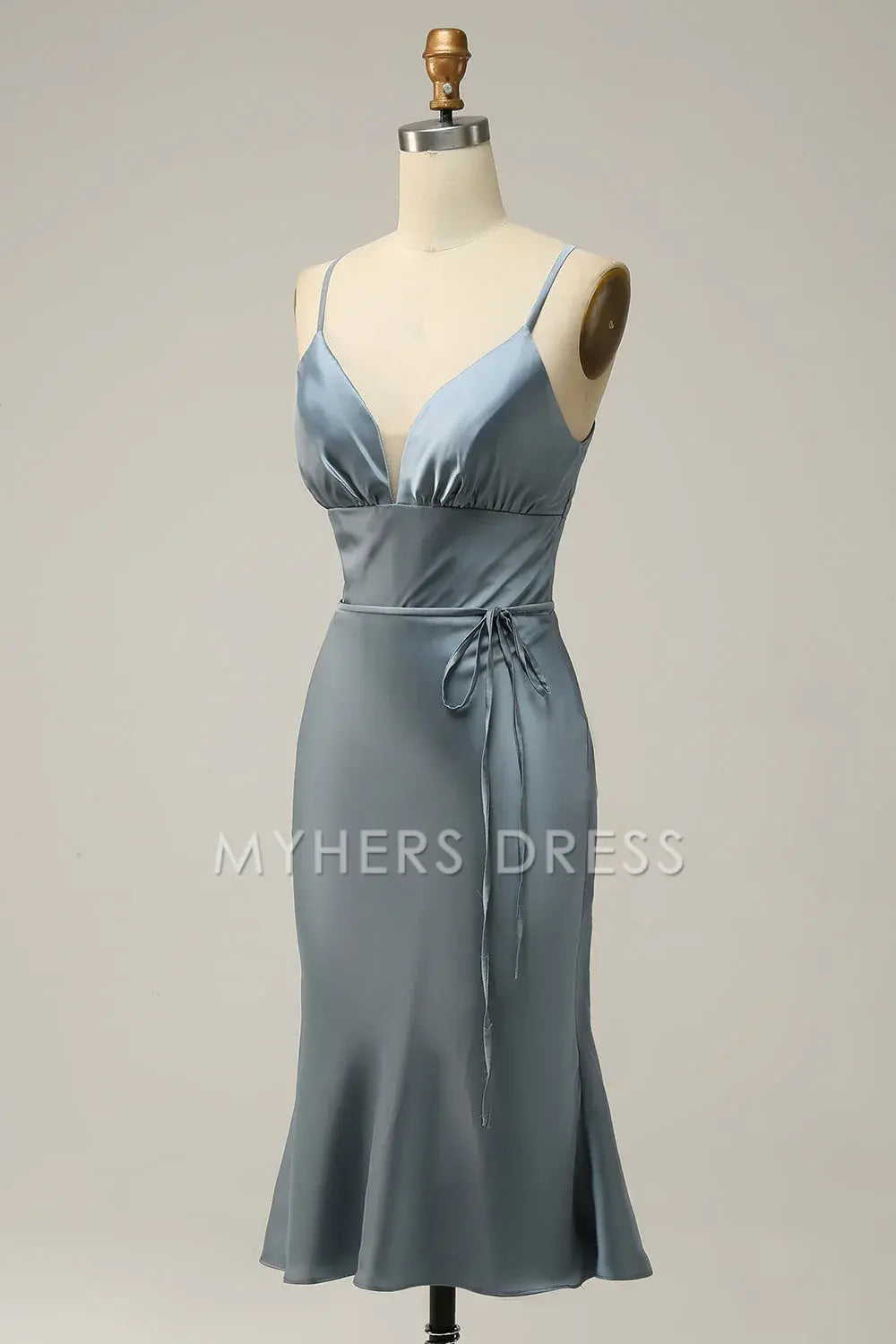 My Hers Ladies Formal Dress Simple Sheath Spaghetti Strap Sweetheart Short Skirt Prom Dress