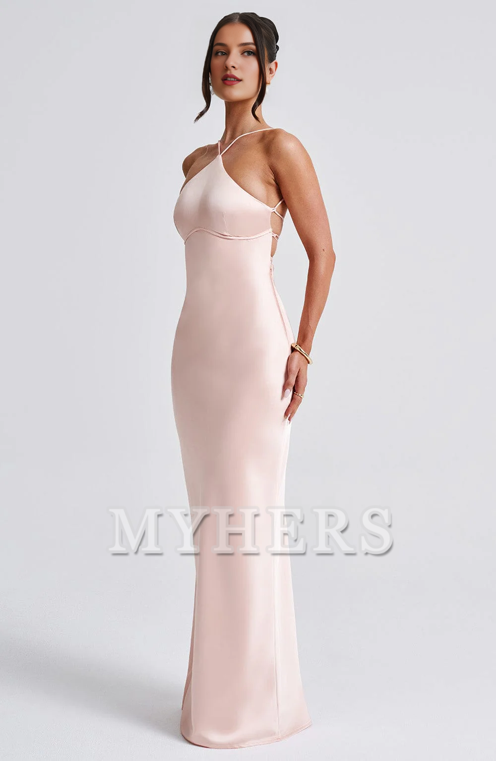 Mermaid Sleeveless Backless Charming Sheath High Quality Dresses Romantic Bridesmaid Dresses Wedding Guests Dresses