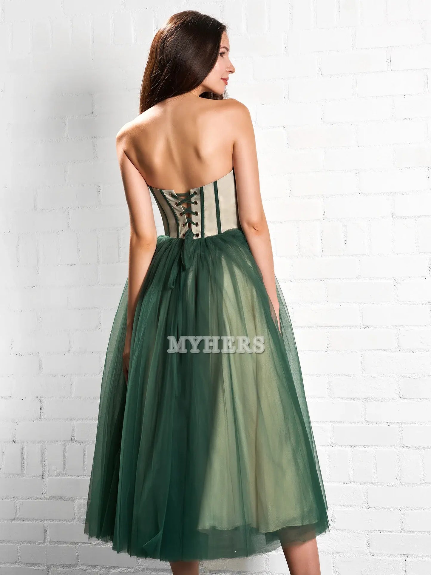 Formal Wear Dresses Wedding Guest Dresses Sweetheart Strapless Puffy Midi Tulle Dress Romantic Atmosphere Evening Dress