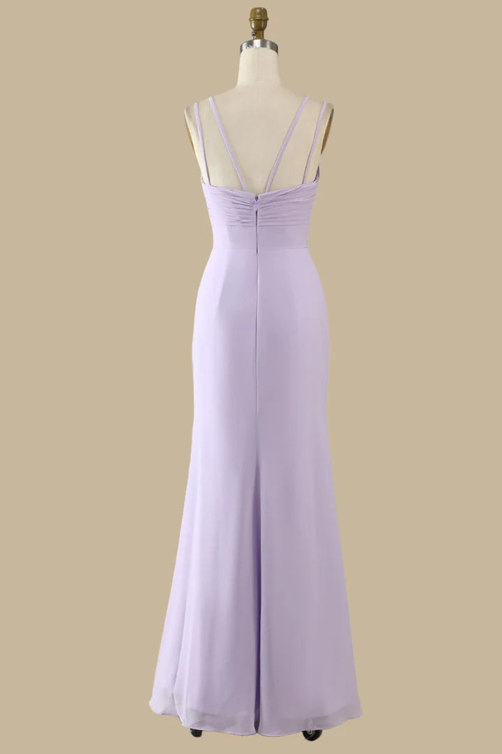 Scoop Neck Maxi Dress with Spaghetti Straps