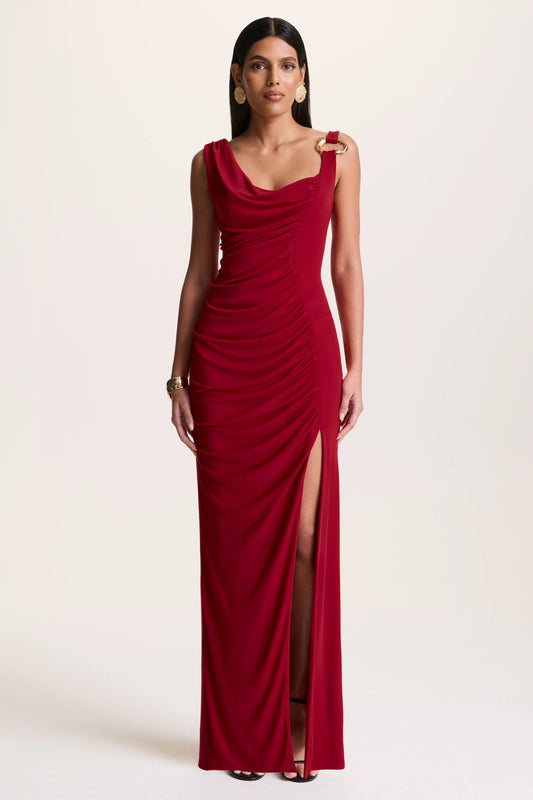 Glamorous Asymmetric Ruched Evening Dresses