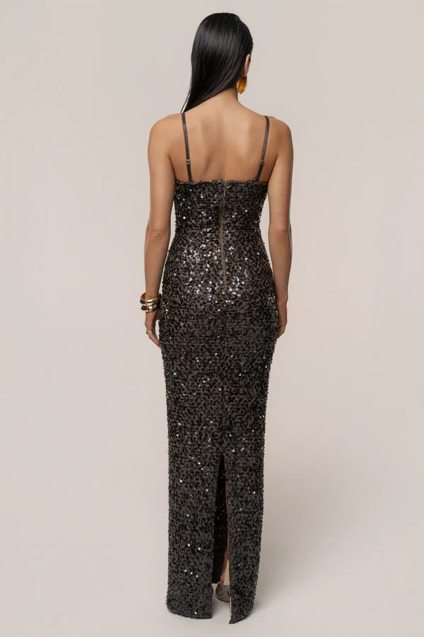 Glamorous Black Sequin Strapless Sweetheart Mermaid Gown, Evening Dresses
