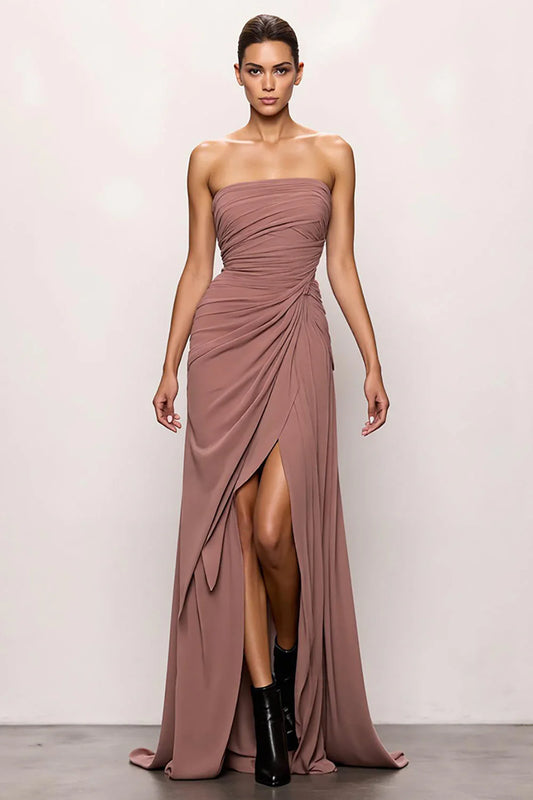 Opulent Olive Green Velvet Off-Shoulder Oversized Bow Ruched Mermaid Evening Dress