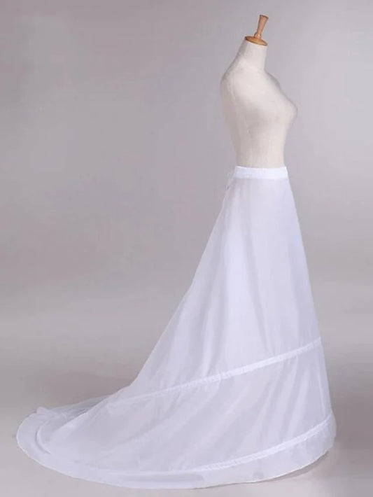 Bridal Underskirt Floor-length Shaping Slips Wedding Slips Polyester Cathedral-Length Petticoats