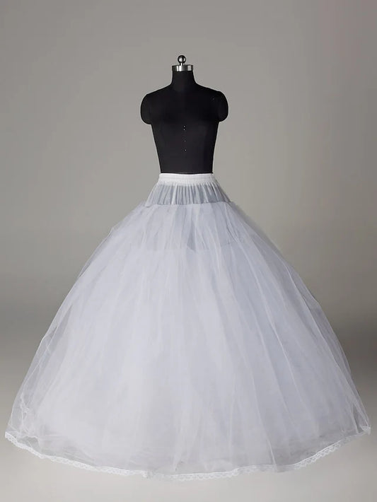 Floor-Length Ball Gown Petticoats Hoop Skirt Tutu Under Skirt Special Occasion Tulle Under skirt