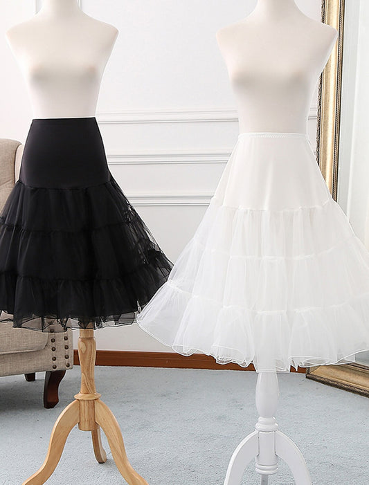 Women's  Hoop Skirt Tutu Under Skirt Ballet Dancer  Carnival Tea Party Petticoat