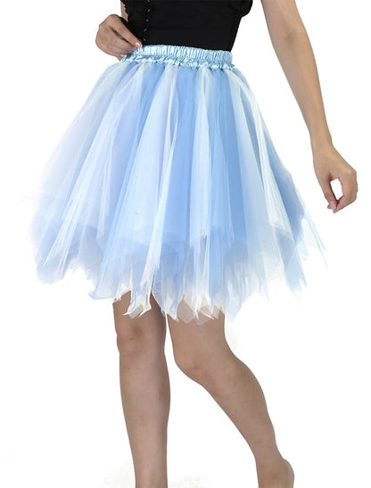 Short Girl Skirt Cocktail Dress Petticoat Hoop Skirt Ballet Dancer Women's Girls' Wedding Party Petticoat