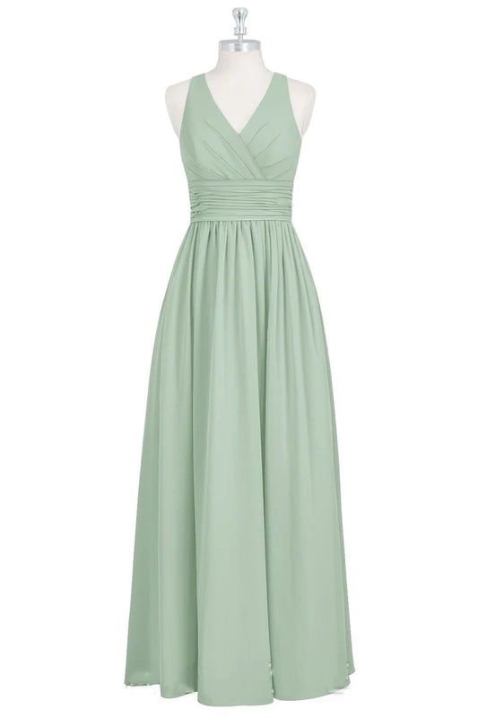 Cutout Back Long Bridesmaid Dress