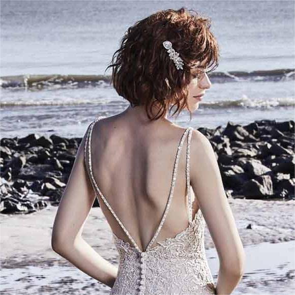 New Pattern Wedding Dress Boho Slit Lace Appliques Long Sleeve Mermaid Bridal Dresses Formal Women's Dresses