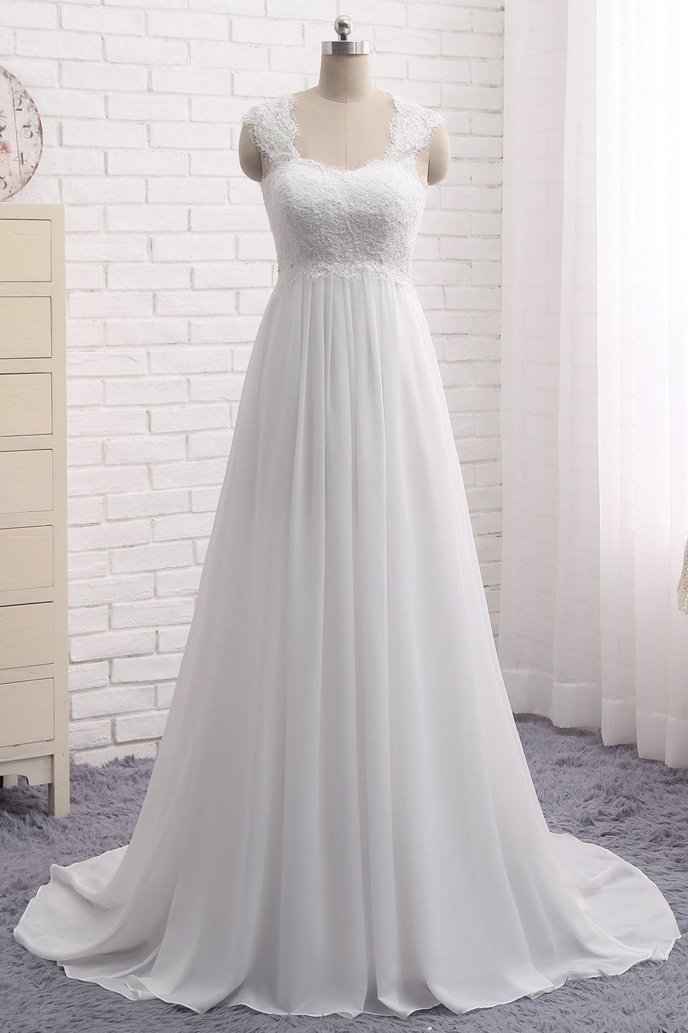 New Pattern Wedding Dress Sleeveless Lace Plus Size Bridal Gowns Wedding for Beach Formal Women's Dresses