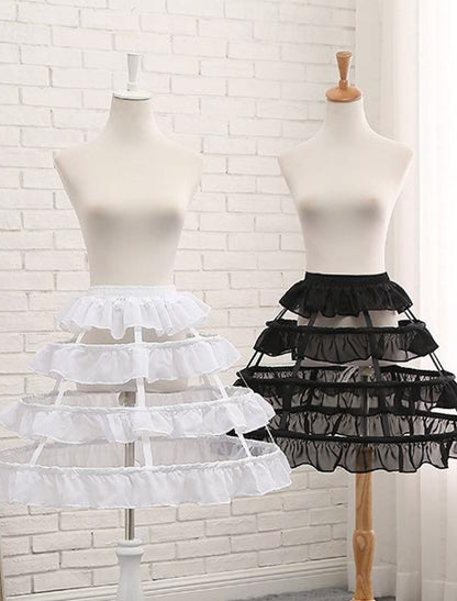 Women's Masquerade Party Petticoat Under Skirt  Knee Length Hoop Skirt