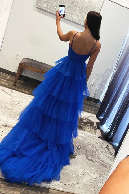 Tulle Layers Long Formal Dress Princess Prom Dresses