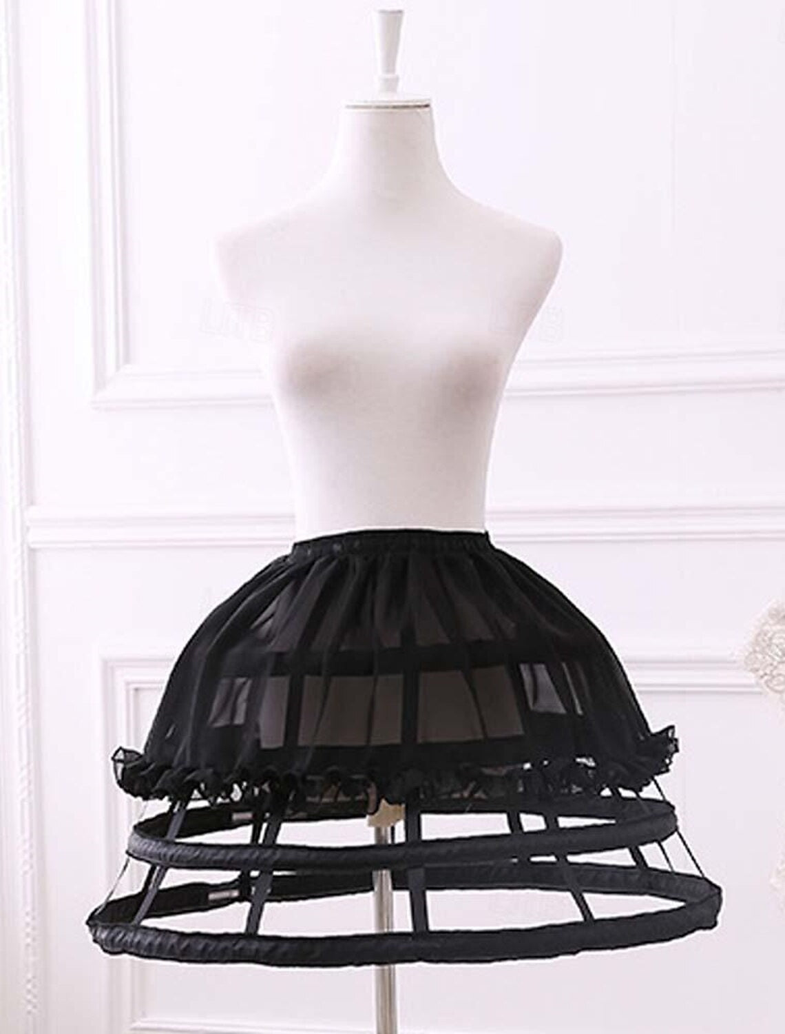 Petticoat Hoop Skirt Tutu Under Skirt Knee Length  Women's Masquerade Party Petticoat