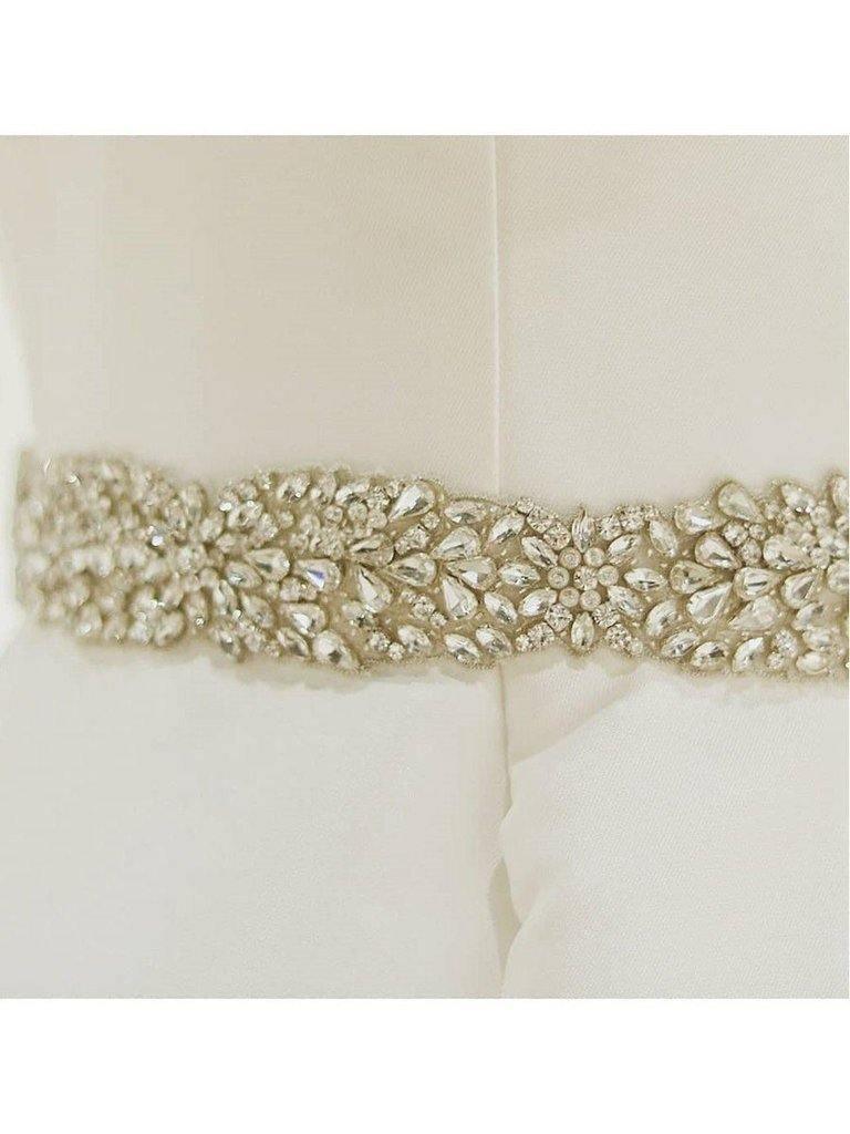 Ball Gown Wedding Dresses Spaghetti Strap Beaded Bridal Dress