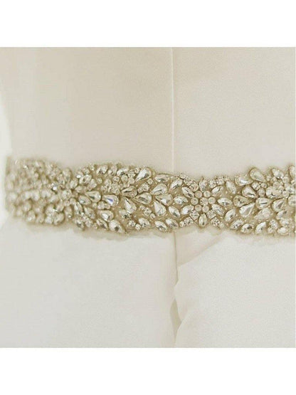 Ball Gown Wedding Dresses Spaghetti Strap Beaded Bridal Dress