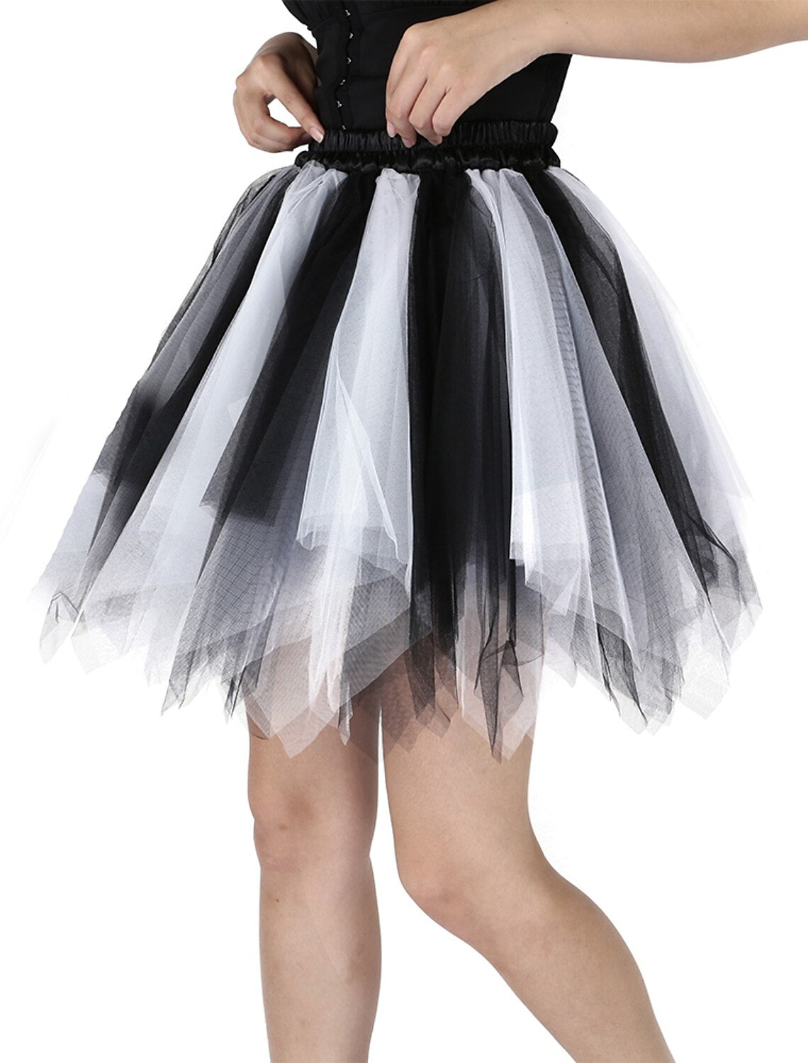 Short Girl Skirt Cocktail Dress Petticoat Hoop Skirt Ballet Dancer Women's Girls' Wedding Party Petticoat