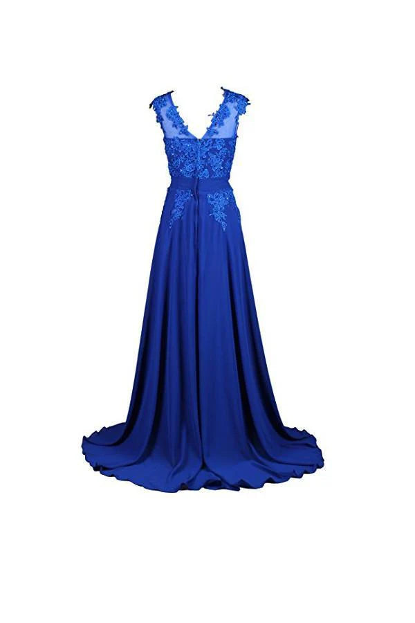 Long Bridesmaid Dress Chiffon Prom Dress  Evening Gowns