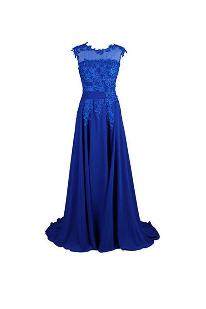 Long Bridesmaid Dress Chiffon Prom Dress  Evening Gowns