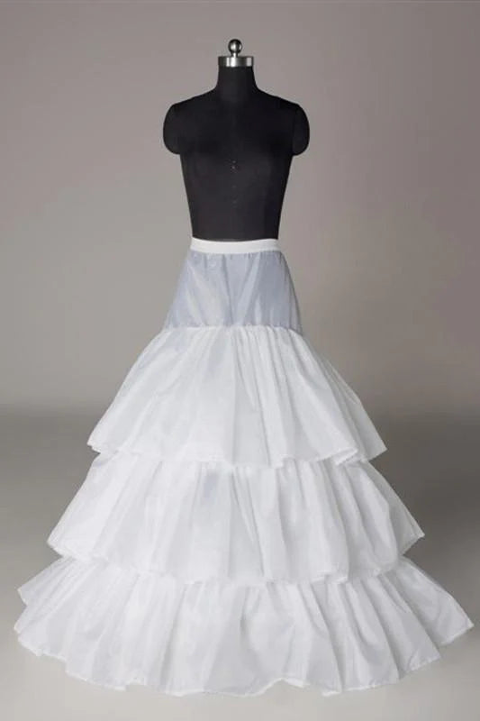 Party Prom Dress Ball Gown Petticoat Three Tiers/Layers Floor Length Under Skirt  Bridal Wedding Slips Petticoats