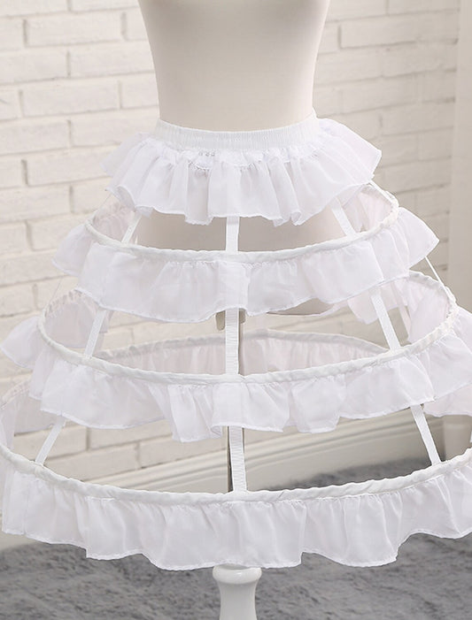 Women's Masquerade Party Petticoat Under Skirt  Knee Length Hoop Skirt