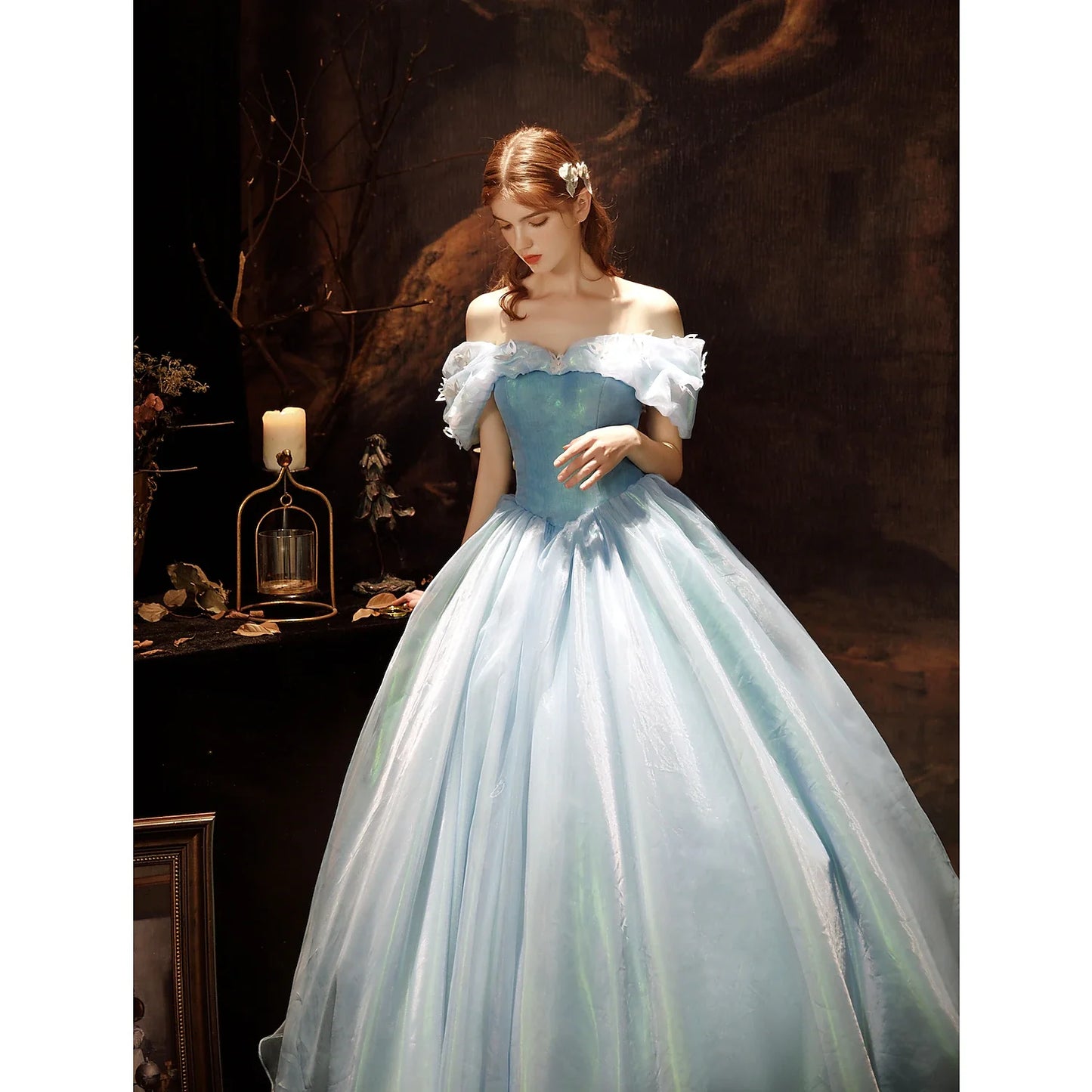 Princess Shakespeare Gothic Rococo Vintage Inspired Princess Dress Party Costume Masquerade Prom Dress Women's Costume Vintage Cosplay Party Masquerade Wedding Party 3/4-Length Sleeve Ball Gown Dress