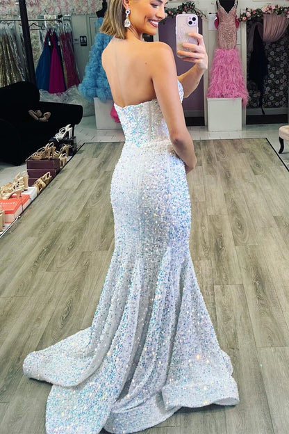 equin Sweetheart Mermaid Long Prom Dress