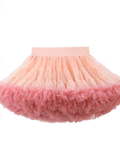 Petticoat Hoop Skirt Cocktail Dress Girls Under Skirt Ballet Dancer Party Kid's Skirt