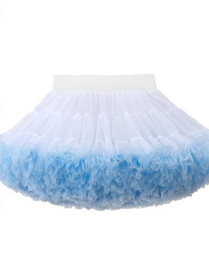 Petticoat Hoop Skirt Cocktail Dress Girls Under Skirt Ballet Dancer Party Kid's Skirt